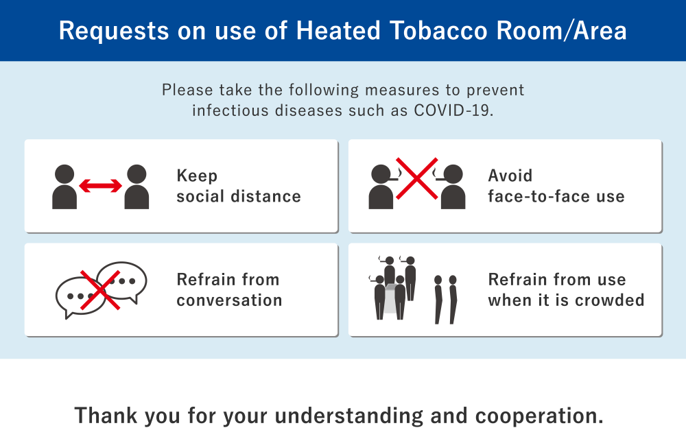 Requests on use of Heated Tobacco Room/Area