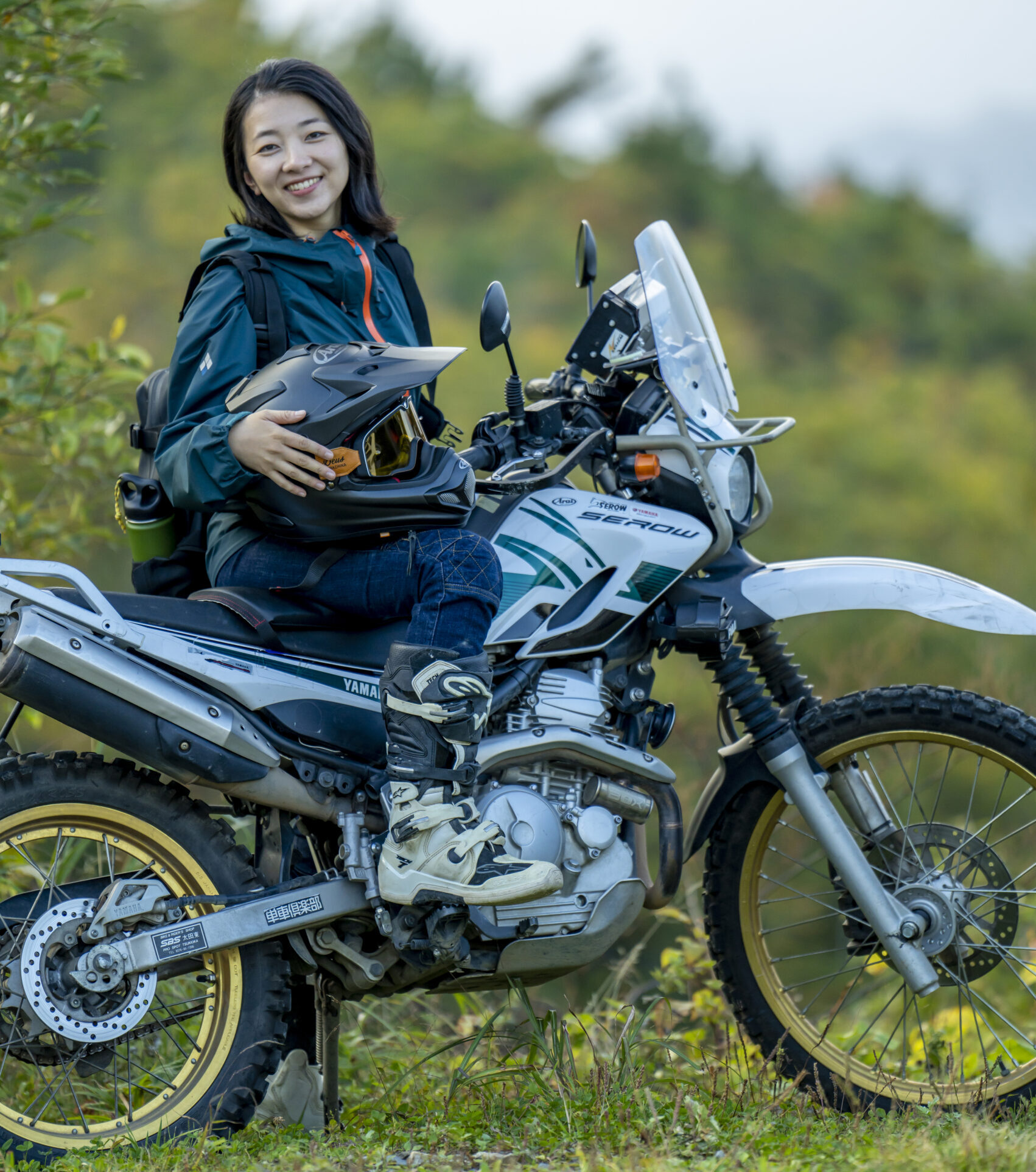 ライダー集まれ！黒菱スカイライン×バイクでハイク】田中愛生さんと