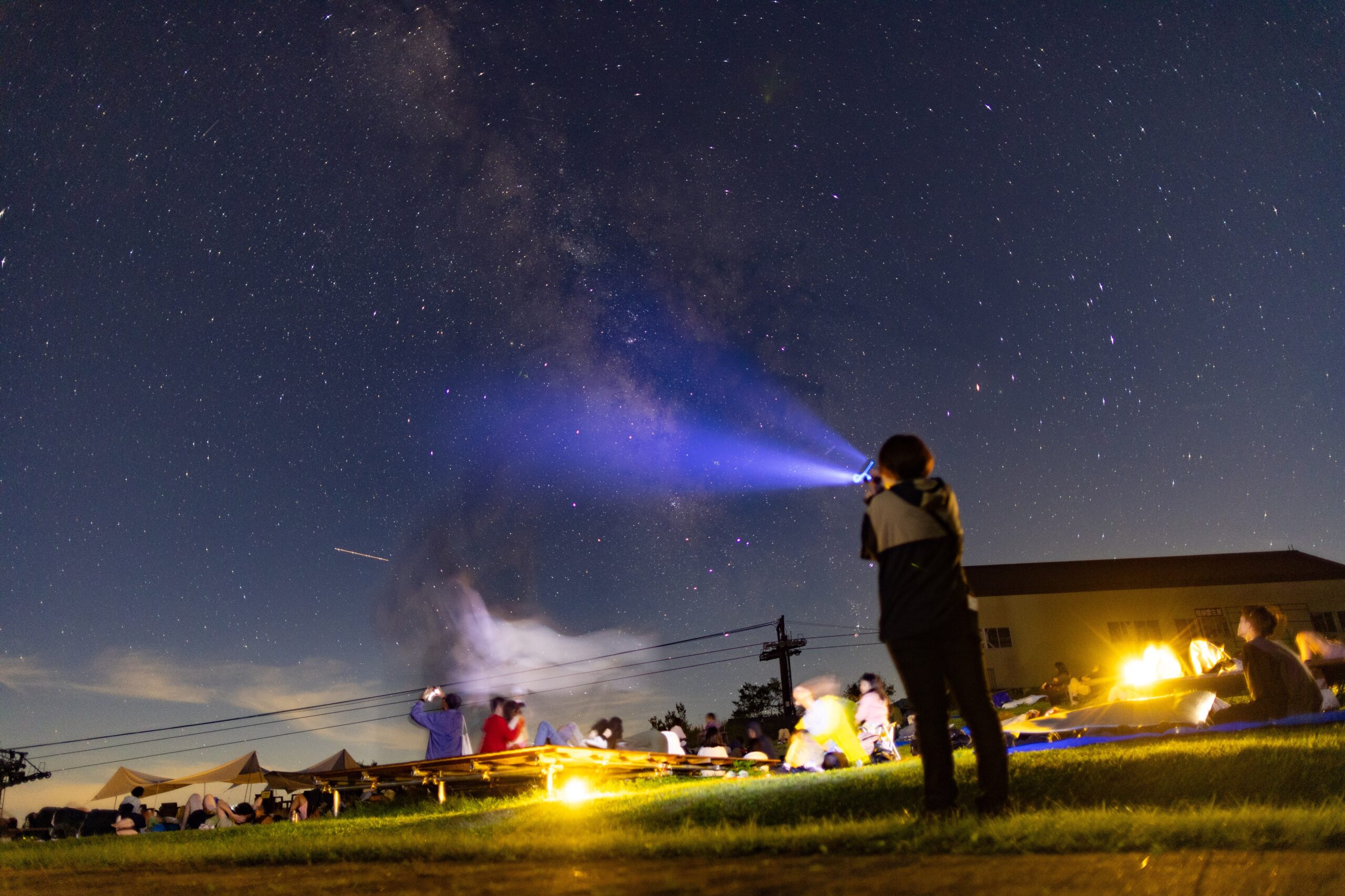 ペルセウス座流星群2025うさぎ平オールナイトイベント開催 | 白馬